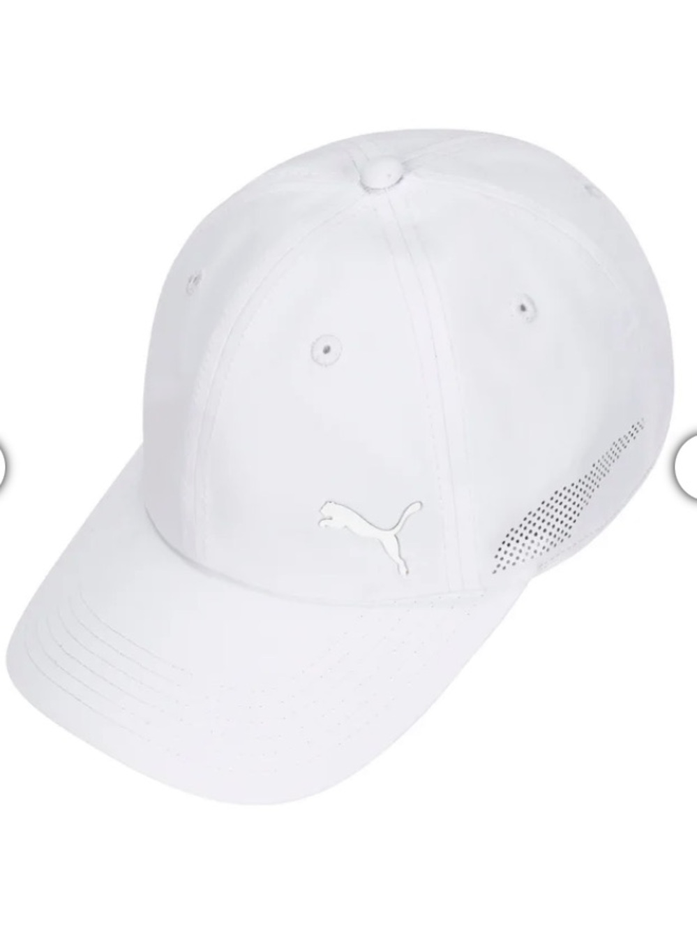 New Puma White Mesh Vent Baseball Cap adjustable